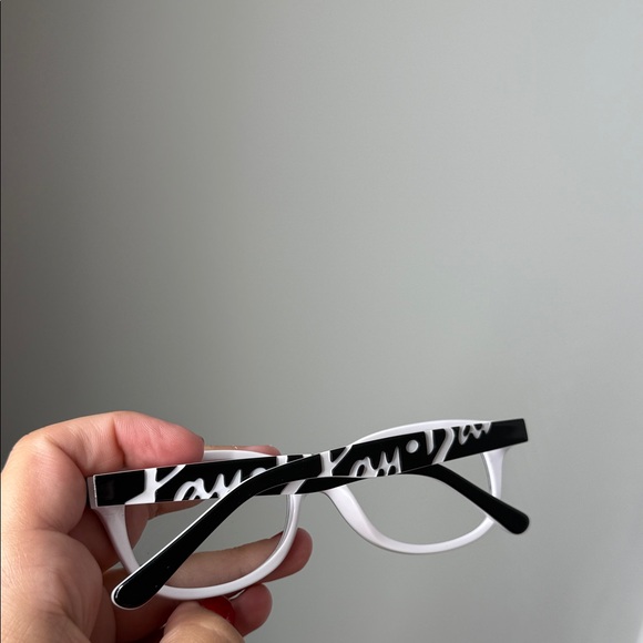 Ray-Ban Black and White Eyeglasses - Picture 8 of 9